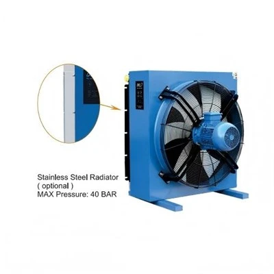 የሃይድሮሊክ ዘይት አየር ማቀዝቀዣዎች በ Fan Ac220v Dc24v የሙቀት መለዋወጫ በደጋፊ የሃይድሮሊክ ዘይት ራዲያተር የአየር መጭመቂያ ዘይት ማቀዝቀዣ